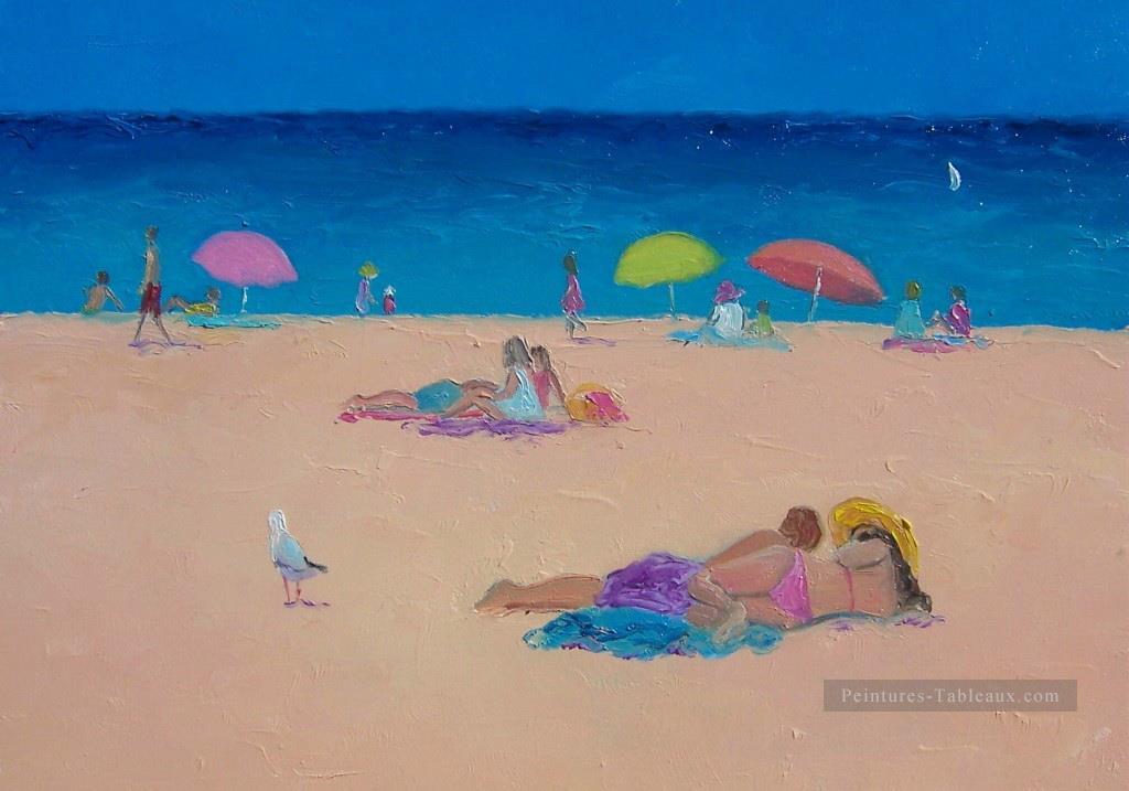 Ces journées paresseuses de l’été plage Impressionnisme enfant Peintures à l'huile